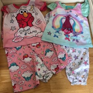 2 pairs of 3T pajamas